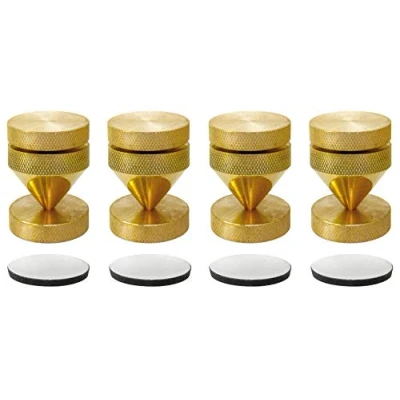 Bild av VSE 148190 Dynavox Sub Watt absorberingsset, mässing, 25 mm diameter, guld