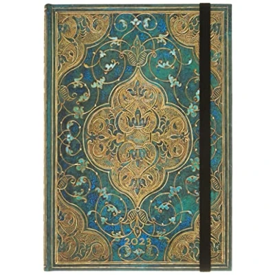 Bild av Paperblanks Van Gogh Iris 12 månader 2023 Agenda grön, horisontell midi (180 x 130) 160p