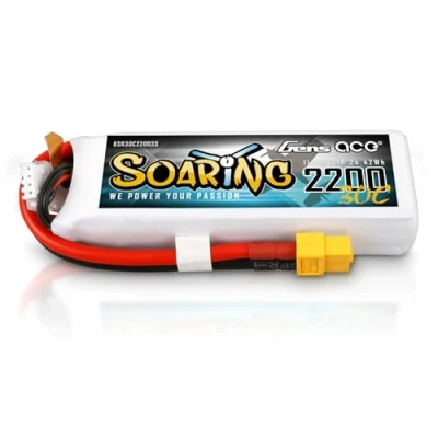 Bild av Gens ace 3S Lipo batteri 11,1 V 30 C 2 200 mAh RC med XT60 kontakt för bil lastbil flygplan helikopter båt hobby