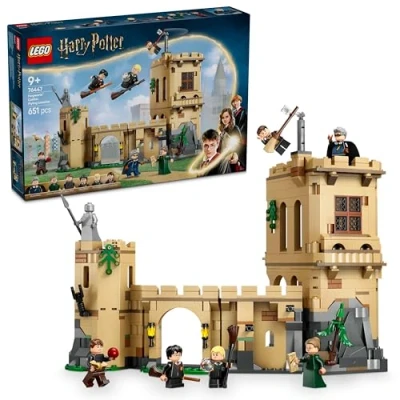 Bild av LEGO Harry Potter Hogwarts slott: lektion i flygning Äventyrsset, Present till pojkar, flickor och fans, Klassrumslekset, Magisk byggleksak för barn, Lek visa upp, Med 6 minifigurer 76447