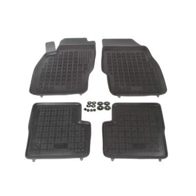 Bild av REZAW PLAST 200504 Ensemble de tapis sol Caoutchouc avant et arrière 4 noir Sur mesure OPEL: Corsa D 3/5 portes, E portes