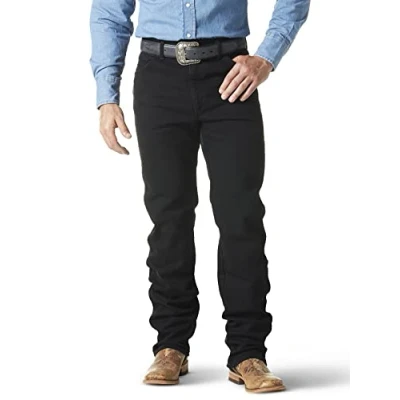 Bild av Wrangler herr cowboy cut aktiv flex original fit jeans, Svart, 34W / 32L