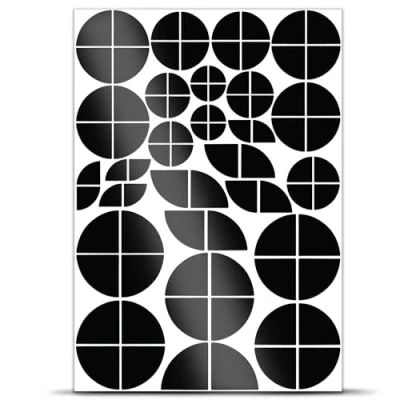 Bild av 86 delars emblem hörndekal, kompatibel med BMW klistermärke, självhäftande bildekal, vattentät, motorcykeltillbehör, delad folie, (svart glänsande) D 57 G