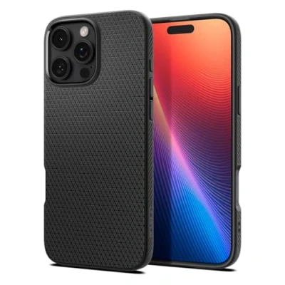 Bild av Spigen Liquid Air TPU Back Cover Svart Apple iPhone 16 Pro