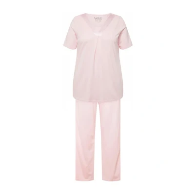 Bild av Ulla Popken Detail Twopiece SET Pyjamas, Storlek: 46/48, Baby pink