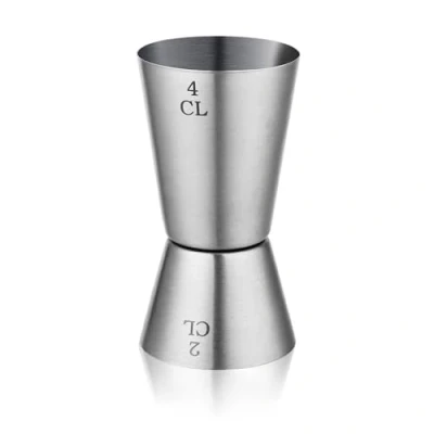 Bild av cocktail dubbel mätning kopp mått med gradering krom nickel stål innehåll: 2 cl / 4
