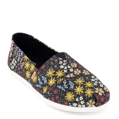 Bild av TOMS Alpargata CloudBound Loafer för kvinnor, Svarta vilda blommor, 10 UK, vildblommor, 43.5 EU