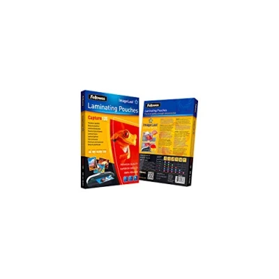 Bild av Fellowes Lamineringsfolie A4 SuperQuick, 125 mikron (2 x mic), 100 stycken, förseglade på långsidan, för A3 laminatorer