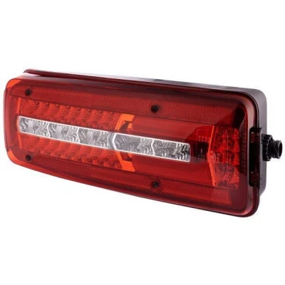 Bild av HELLA 2VP 012 381 051 Feu arrière gauche LED noir 24 limpide, Rouge Comptabilité électromagnétique (totale EMV), avec vis/boulons