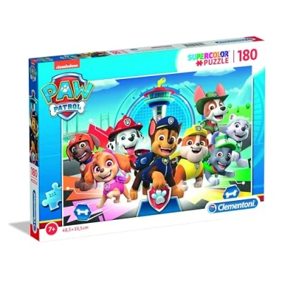 Bild av Clementoni 29105 Supercolor Puzzle Paw Patrol 180 bitar Tillverkad i Italien, barnpussel 7 år +