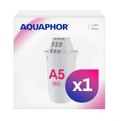 Bild av AQUAPHOR Filterpatron A5 pack 1 med magnesium I filtrerar kalkklor tungmetaller andra ämnen 350 l klart vatten AQUALEN Technology För bättre mat och dryck Skonsam köksutrustning