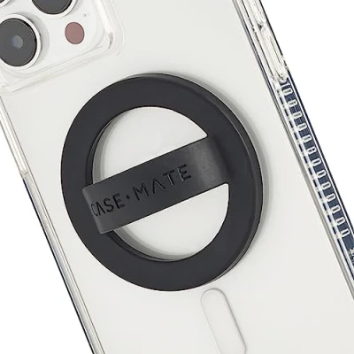 Bild av Case Mate Magnetiskt telefongrepp (låsgrepp) magnetisk telefonringhållare avtagbar mjuk MagSafe iPhone hållare för 14 Pro / Plus/14/13 Max/13 13/12 svart