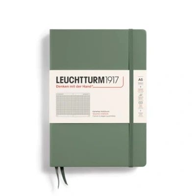 Bild av Leuchtturm1917 365491 Notebook Medium (A5), inbunden, 251 numrerade sidor, oliv, kvadrat