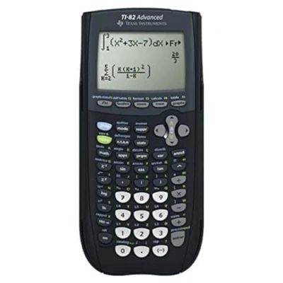 Bild av Texas Instruments TI 82 ADVANCED grafisk kalkylator (8 rader), endast med franska instruktioner och språk