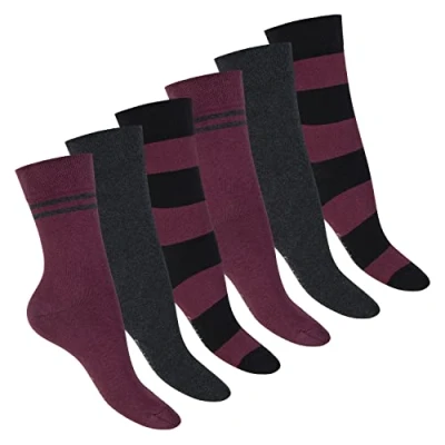 Bild av Footstar Ringel damstrumpor (6 par), Bordeaux, 39 42 EU