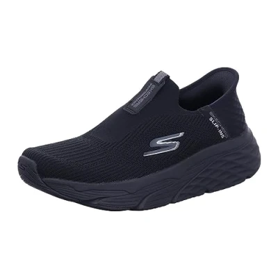 Bild av Skechers herr Max Cushioning slip ins atletiska on löparskor med minnesskum, sneakers, svart, 39.5 EU