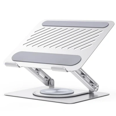 Bild av UGREEN laptopstativ 360 roterbart, höjdjusterbart hopfällbart Ergonomiskt, ventilerat Notebookstativ Kompatibelt med MacBook, Air, Pro, alla bärbara datorer 10 17,3&quot;, Grå