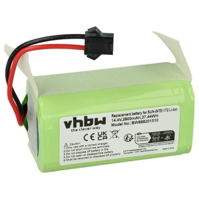 Bild av vhbw batteri kompatibel med Eufy Robovac G30, G30 Edge, Hybrid, G20 Verge, R450 Home Cleaner Hemrobot (2 600 mAh, 14,4 V, Li Ion)