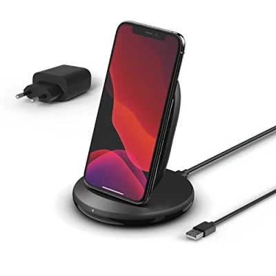 Bild av Belkin Trådlös Snabbladdare Stativ 15W + Adapter 24W Svart