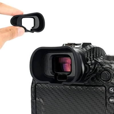 Bild av KIWIFOTOS Kamera utökat ögonkopp okular kompatibel med Canon EOS R5 R5C R6 Mark II kamera, sökarskydd tillbehör
