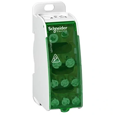 Bild av Schneider Electric LGY112510 Distributionsblock 1 pol, 125A, 10 skruvanslutningar