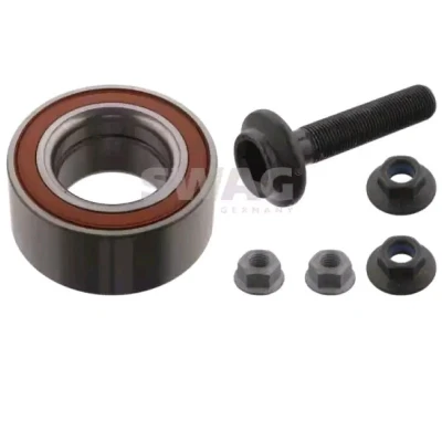 Bild av SWAG 30 10 0725 Kit de roulements roue Essieu avant gauche, droit avec vis, écrou 82 Roulement à billes contact oblique