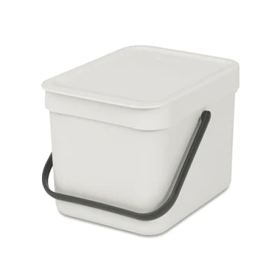 Bild av Brabantia Sort &amp; Go Recycling Mülleimer, Hink, Light Grey, 6 Liter