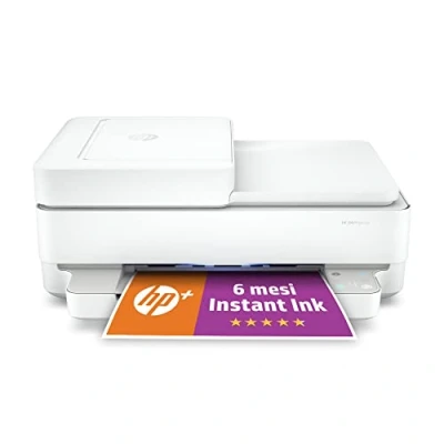 Bild av HP Envy 6430e 223R2B, multifunktionell A4 bläckstråleskrivare, automatisk dubbelsidig utskrift, 10 ppm, Wi Fi, Smart, 3 månaders omedelbar bläck ingår med HP+, vit