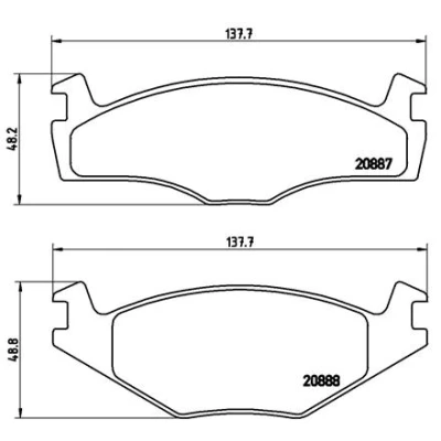 Bild av BREMBO P 85 024 Jeu de plaquettes frein contact signal d&#039;usure exclu avec accessoires SEAT: Ibiza 2, Córdoba I Berline, Vario