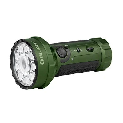 Bild av OLIGHT Marauder Ultra Power Mini LED ficklampa, 7 000 lumen, uppladdningsbar RGB kraftfull militär taktisk ficklampa med projektor och diffusor, IPX8, vattentät för camping (OD grön)