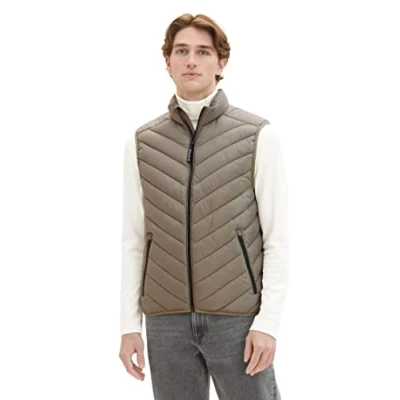 Bild av TOM Tailor Väst, Storlek: Medium, Smokey olive green