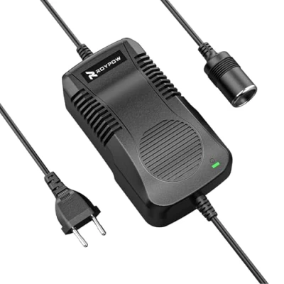 Bild av RoyPow 180 W (max 200 W) bilströmförsörjning 12 V 15 A växelriktare omvandlare AC till DC spänningsomvandlare 230 med cigarettändaruttag
