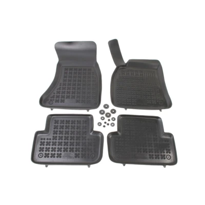 Bild av REZAW PLAST 200308 Ensemble de tapis sol Caoutchouc avant et arrière 4 noir Sur mesure AUDI: A4 B8 Berline, Avant, A5 Sportback