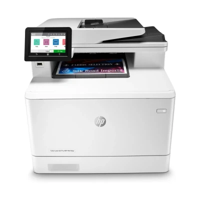Bild av HP Color LaserJet Pro MFP M479dw Multifunktionsskrivare färg laser Legal (216 x 356 mm) (original) A4/Legal (media) upp till 27 sidor/minut (kopiering) (utskrift) 300 ark USB 2.0, LAN, Wi Fi(n), värd