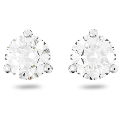 Bild av Swarovski Solitaire Örhänge silvercoloured/transparent, Storlek: One Size, Silver coloured/transparent