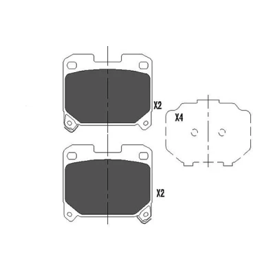 Bild av Bromsbeläggssats, skivbroms Kavo parts KBP 9063