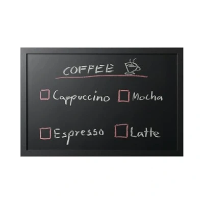 Bild av Bi Office, Blackboard Back2Chalk Essentials, krittavla med svart matt MDF ram, 60 x 40 cm