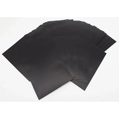 Bild av Docsmagic.de 5 x 100 Mat Black Card Sleeves Standard Size 66 91 PKM MTG
