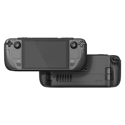 Bild av Skull &amp; Co. GripCase SD for Steam Deck and OLED: A Soft Protective Case with Textured Grips Full Protection Stand, Shock Absorption Non Slip Anti Scratch Cover Design Black