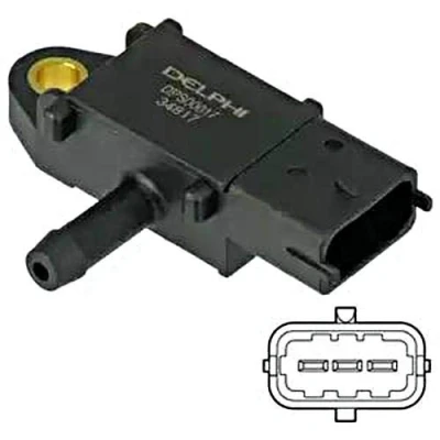 Bild av DELPHI DPS00017 Capteur, pression des gaz échappement OPEL: Astra J 5 portes, Insignia A 3/5 Corsa D CHEVROLET: Cruze Berline