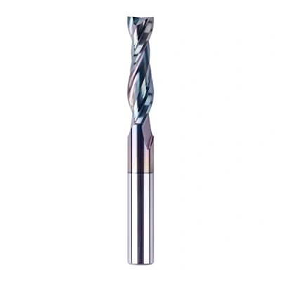Bild av SpeTool Nedskuren spårfräs CNC spiralfräs Spiralnutfräsare 8mm skaft nedåtgående skärning 32mm skärplängd spårfäsare SPE X beläggning skaftfräsare fräsare för övre fräs träfräsare långborrfres trä