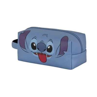 Bild av Lilo och Stitch Face Brick Plus resetoalettväska, blå, BLÅ, En storlek, Tegel resenecessär ansikte