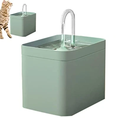 Bild av Cat Fountain Vattenskål, 1,5L automatisk vattenfontän för katter, Hygieniskt med stor kapacitet Hundvattendispenser katter och hundar, kattbevattningstillbehör A/r