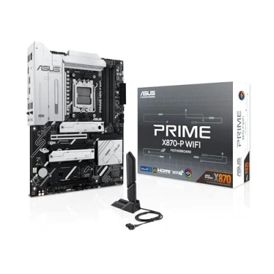 Bild av ASUS Prime X870 P WiFi moderkortsuttag AM5 (AMD, ATX, PCIe 5.0, DDR5, 14+2+1 Power Stages, 4X M.2, 7, 2,5 Gb Ethernet, USB C 40 Gbps)
