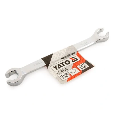 Bild av YATO YT 0136 Clé à dévisser durite rigide frein 11x12 chromé Acier chrome vanadium oscaro, mister auto, yakarouler