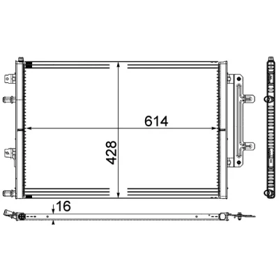 Bild av Kylare, motorkylning MAHLE CR 868 000P