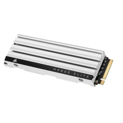 Bild av CORSAIR MP600 ELITE 1 TB M.2 PCIe Gen4 x4 NVMe SSD Optimerad för PS5 Inbyggd kylfläns 2280 Upp till 7 000 MB/Sek Sekventiell Läsning 3D TLC NAND Med Hög Densitet Vit