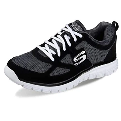 Bild av Skechers Herr Burns 52635 bbk låg topp sneakers, Svart, 42 EU