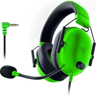 Bild av Razer BlackShark V2 X kabelanslutna Esports headset med flera plattformar (Triforce 50 mm drivrutiner, avancerad passiv brusreducering, 7.1 surroundljud, hyperklar kardioidmikrofon) Grön