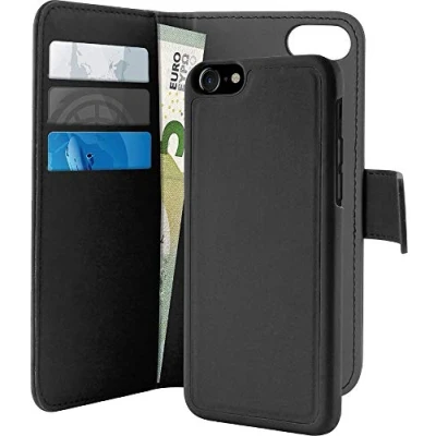 Bild av iPhone 7/8/SE 2020, EcoLeather Wallet Detach., black
